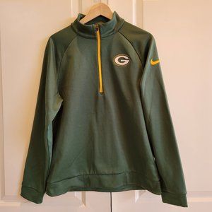 Green Bay Packers Zippered Shirt Size - Medium